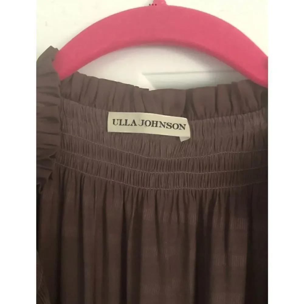 Ulla Johnson Piera Pleated Drop Waist Dress - Picture 8 of 10